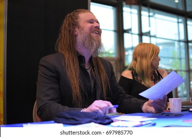 Frankfurt, Germany. 8th April 2017. Ryan Hurst At The German Comic Con Frankfurt Credit: Markus Wissmann/Alamy Live News