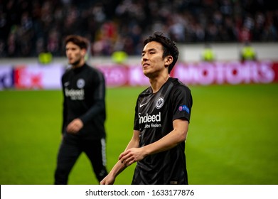 Frankfurt, Germany - February, 21, 2019: Makoto Hasebe During The Match UEFA League Europa Eintracht - Shakhtar Donetsk