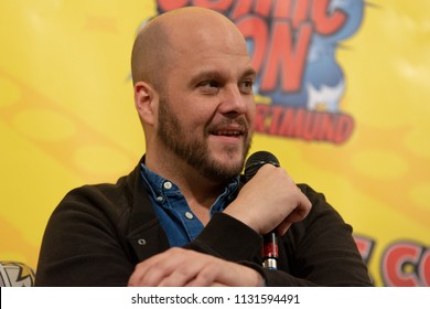 FRANKFURT, GERMANY - MAY 6th 2018: Tobias Müller (*1979, Voice Actor, German Voice Of Jonah Hill, Michael Pena) At German Comic Con Frankfurt, A Two Day Fan Convention