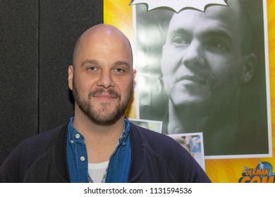 FRANKFURT, GERMANY - MAY 6th 2018: Tobias Müller (*1979, Voice Actor, German Voice Of Jonah Hill, Michael Pena) At German Comic Con Frankfurt, A Two Day Fan Convention