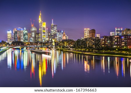 Similar – Sunsert in Frankfurt on Main