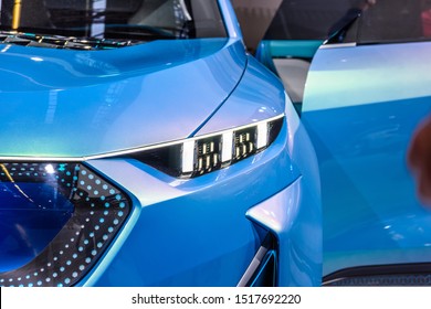 FRANKFURT, GERMANY - SEPT 2019: , IAA International Motor Show Auto Exhibtion.