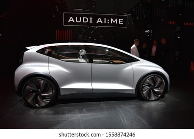 Frankfurt, Germany, September 10-2019: Audi AI:Me IAA Messe 2019