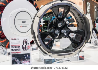 Frankfurt, Germany, September 13, 2017: Hankook Both, Third Generation Of Concept Tyres And Future Study 