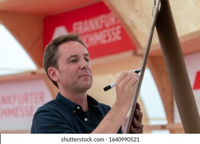 FRANKFURT AM MAIN, Germany - October 20 2019: Stefan Lohr (german Illustrator - Major Tom) At 71st Frankfurt Book Fair / Buchmesse Frankfurt