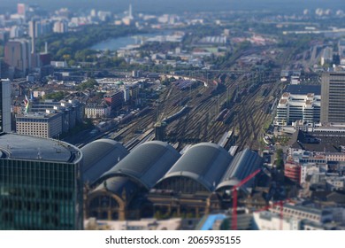 Frankfurt Am Main Train Station Miniature Effect