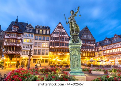 Frankfurt Old Town Sunset. Germany