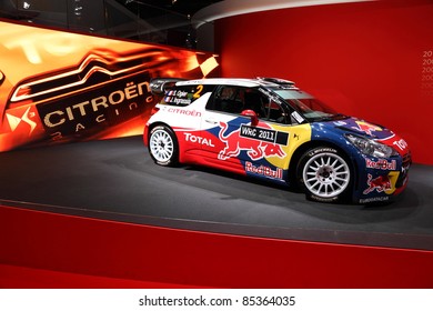 FRANKFURT - SEPT 24: The Citroen DS3 WRC Rally Racing Car At The 64th IAA (Internationale Automobil Ausstellung) On September 24, 2011 In Frankfurt, Germany