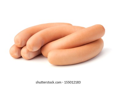 Frankfurter Sausage Isolated On White Background