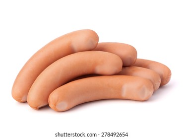 Frankfurter Sausage Isolated On White Background