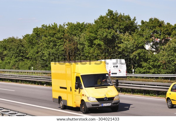 Frankfurtgermany July 31 Deutsche Post Truck Stock Photo Edit Now