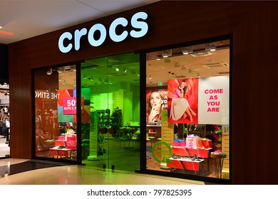 FRANKFURT,GERMANY-MAY 08,2017:Crocs Shop.Crocs, Inc. Is A Shoe Manufacturer In Colorado, United States.