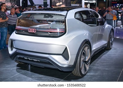 Frankfurt-September 19:  Audi AI:ME E-Tron At The Frankfurt International Motor Show On September 19, 2019 In Frankfurt, Germany