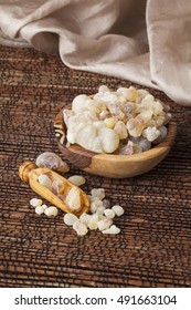 Frankincense  is an aromatic resin, used for religious rites, incense and perfumes.