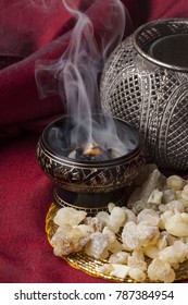 Frankincense Burning On Hot Coal Frankincense Stock Photo 787384954 ...