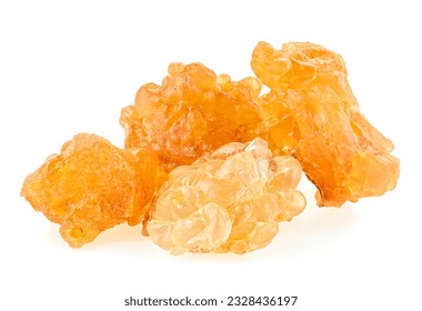 Frankincense or olibanum aromatic resin isolated on a white background. Incense, perfumes. - Powered by Shutterstock