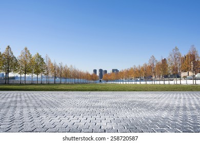 Franklin D. Roosevelt Four Freedoms Park On Roosevelt Island In New York City.