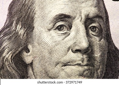 Franklin On One Hundred Dollar Bill