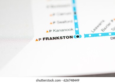 Frankston Station. Melbourne Metro Map.