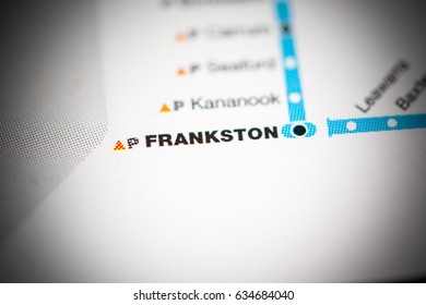 Frankston Station. Melbourne Metro Map.