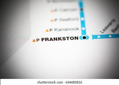 Frankston Station. Melbourne Metro Map.