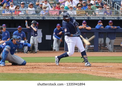 Franmil Reyes Right Fielder For The San Diego Padres At Peoria Sports Complex In Peoria,AZ/USA March 7,2019.