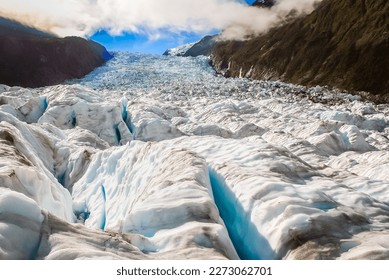Franz Josef Glacier in Southern Alps, New Zealand South Island