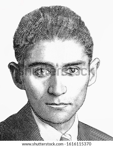 Franz Kafka Portrait from Czechoslovakia 50 Korun 2019  (Fantasy Issues) Polymer Banknotes.