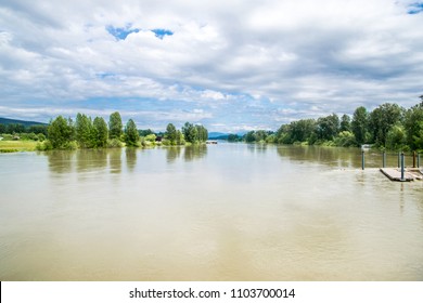 The Fraser River In Flood