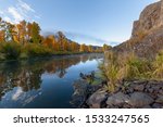 Frasier river in Granby, Colorado in the fall