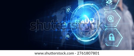 Fraud Alert Caution Defend Guard Notify Protect Concept.