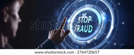 Fraud Alert Caution Defend Guard Notify Protect Concept.