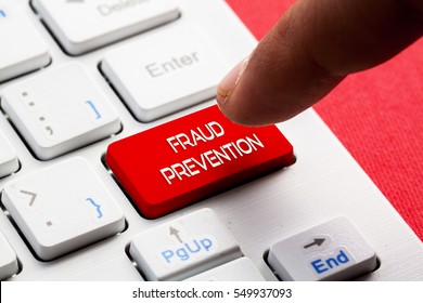 FRAUD PREVENTION word concept button on keyboard