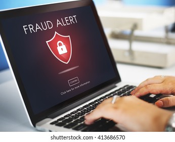 Fraud Scam Phishing Caution Deception Concept