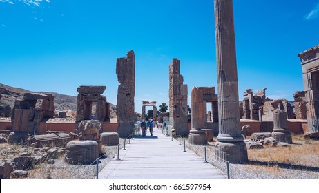 Fravashi At Persepolis Or Takht-e Jamshid, 2500 Years Ago, Shiraz, Iran