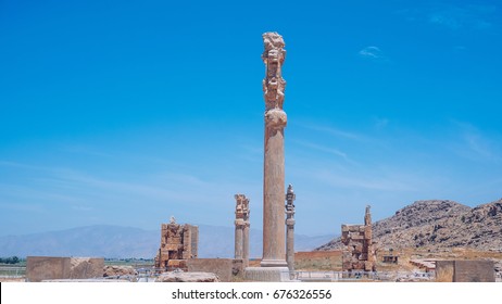 Fravashi At Persepolis Or Takht-e Jamshid, 2500 Years Ago, Shiraz, Iran