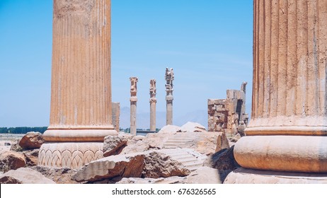 Fravashi At Persepolis Or Takht-e Jamshid, 2500 Years Ago, Shiraz, Iran