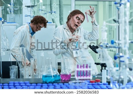 Freaky Zombies Working In Lab