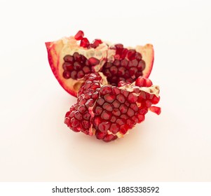 Freash pomegranate, isolated on white background