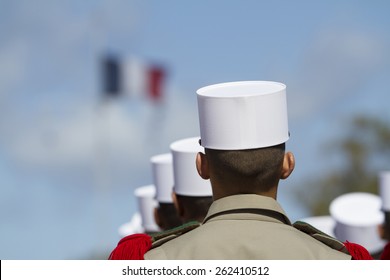 Frecnh foreign legion soldier in Calvi, Corsica. - Shutterstock ID 262410512