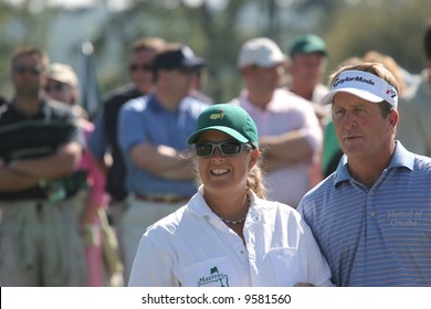 Fred Funk And Fanny Sunesson At Augusta Masters Of Golf 2006, Georgia