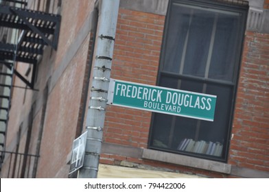 Frederick Douglass Blvd Street Sign