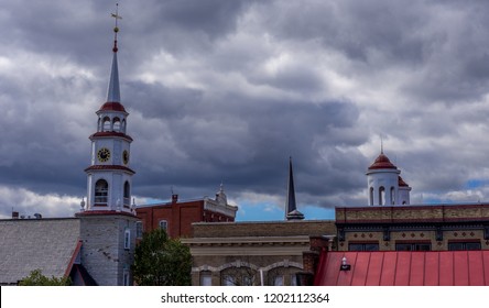 Frederick Maryland Church Tower From Colonial Times