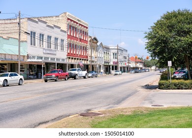 Fredericksburg, Texas 09/15/2019: Small Town Main Street In United States 