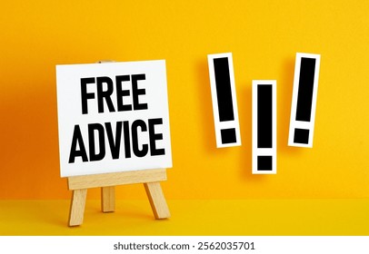 Free Advice is shown using a text