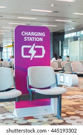 Free Charging Station In Airport.