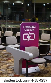 Free Charging Station In Airport.