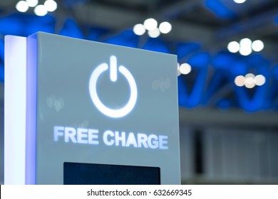 Free Charging Station In Modern Airport