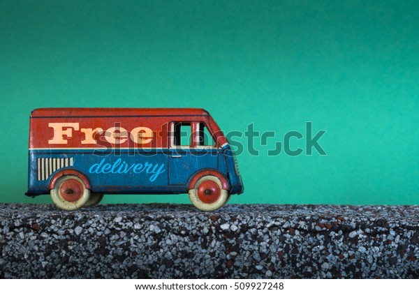 Free delivery, vintage toy\
truck