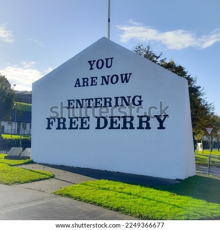 Free Derry corner mural irish republican